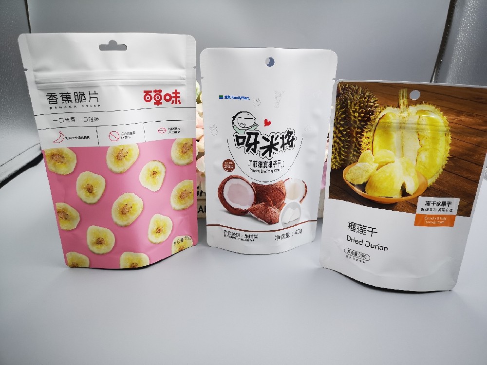 蔬果干包裝袋（香蕉片自立袋，榴蓮干自立袋，椰子干自立袋）